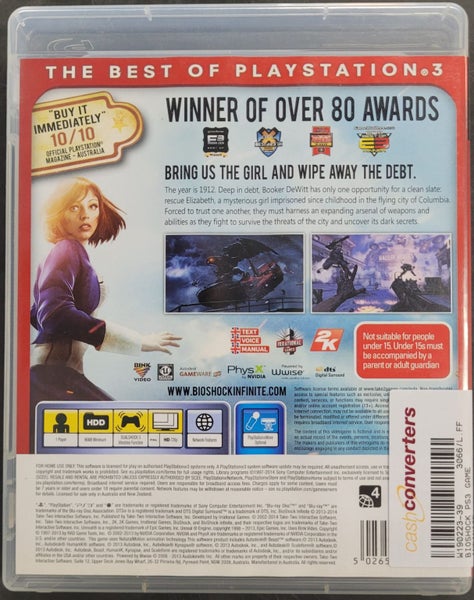 Bioshock Infinite PS3 Game Carousel 4
