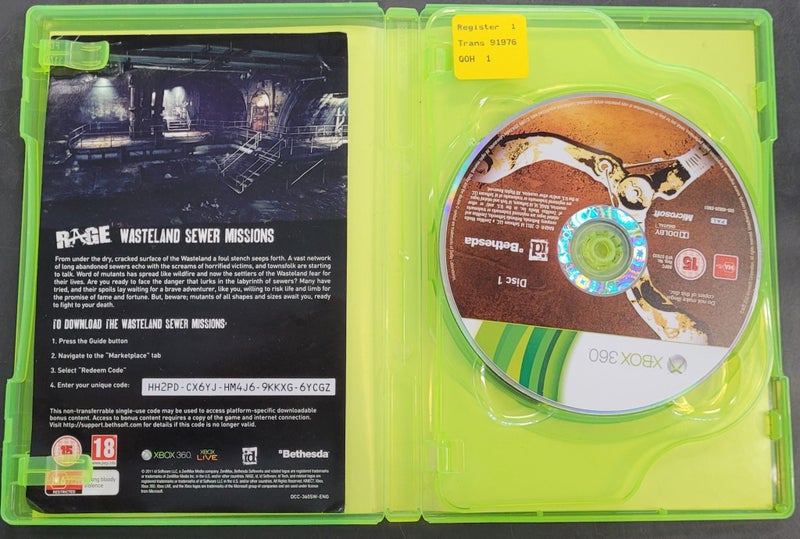 RAGE Xbox 360 Game Carousel 2