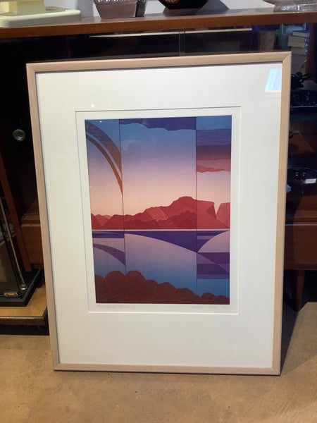 Coastal triptych etching by Beverly Neutze
