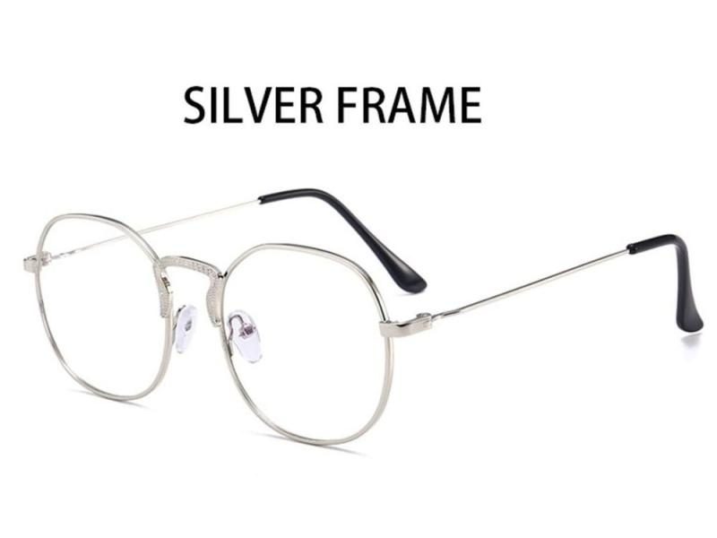 Gold Round Clear Glasses Eye Glasses Frame Women Men Glasses Transparent Round Carousel 1