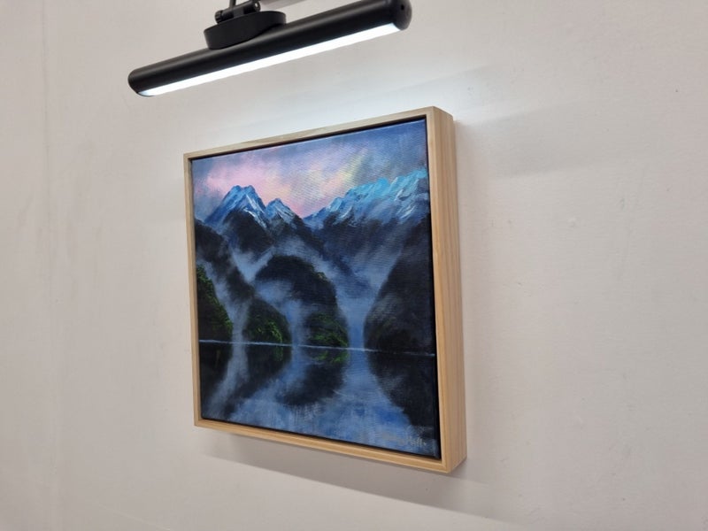 Afterpay - Manapouri Fiordland - Framed Landscape Painting - Caley Hall Carousel 2