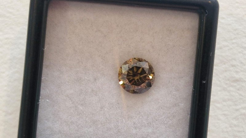 $1 RES * Valuation $7,363.00 * 0.82ct ROUND Cut FANCY Diamond Loose IGL CERT Carousel 1