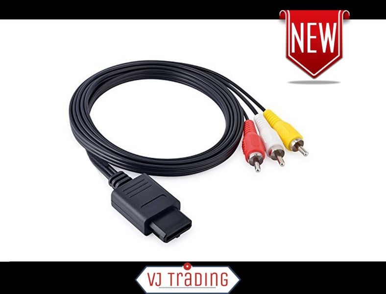 Nintendo Gamecube 64 SNES NGC N64 RCA AV Composite Cable Carousel 1