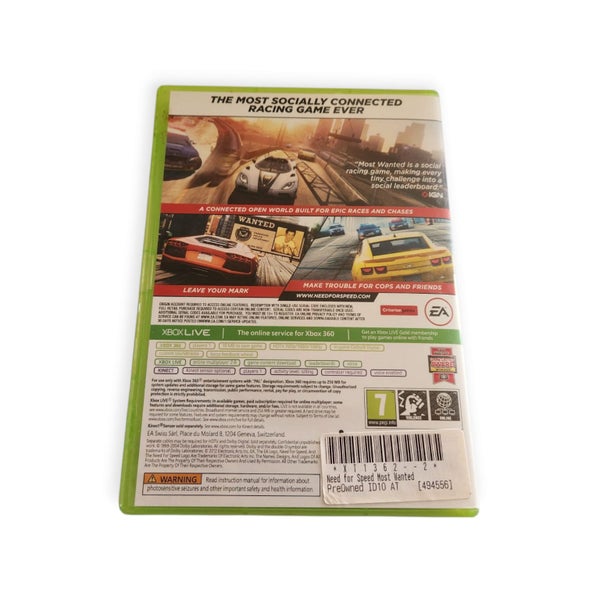 Need For Speed Most Wanted (Xbox 360) Carousel 3