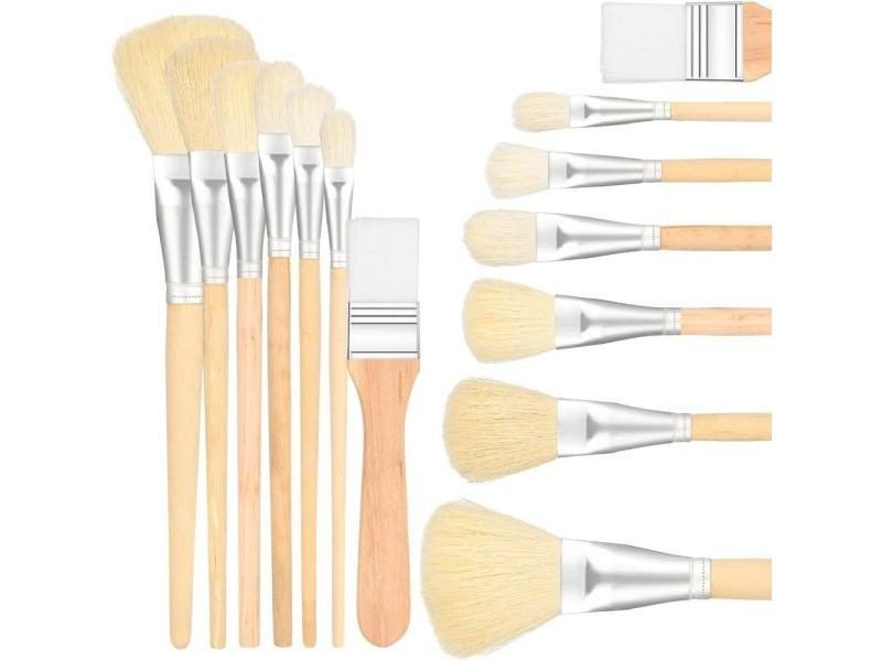 7-Piece Multifunctional Goat Hair Blending Brush For Oil Painting Carousel 1