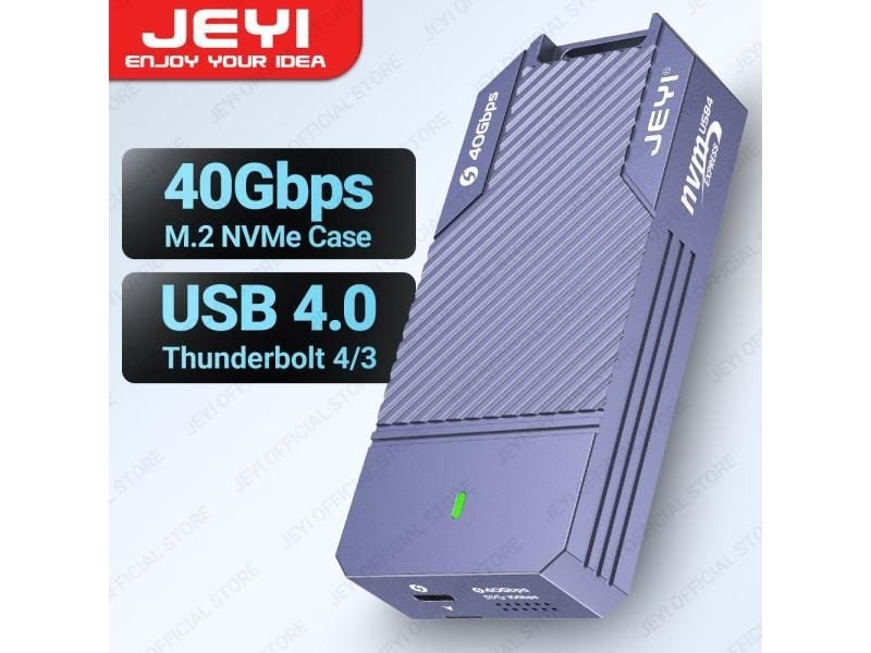 USB 4.0 M.2 NVMe SSD Enclosure Compatible With Thunderbolt Carousel 2