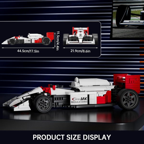 F1 Car Red - 1525 pieces - MouldKing: Technical image 2
