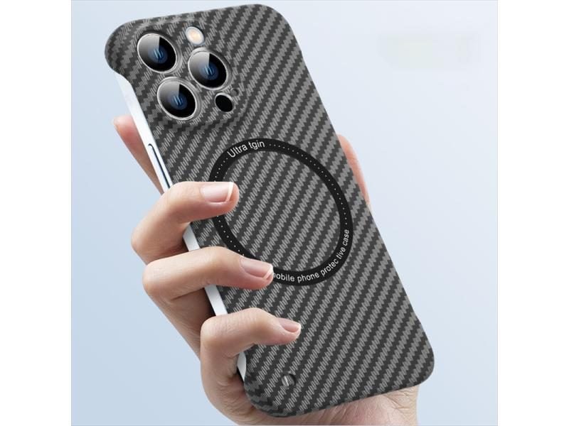Carbon Fiber Frameless Case For IPhone 11-17 Pro Max Magsafe Carousel 2