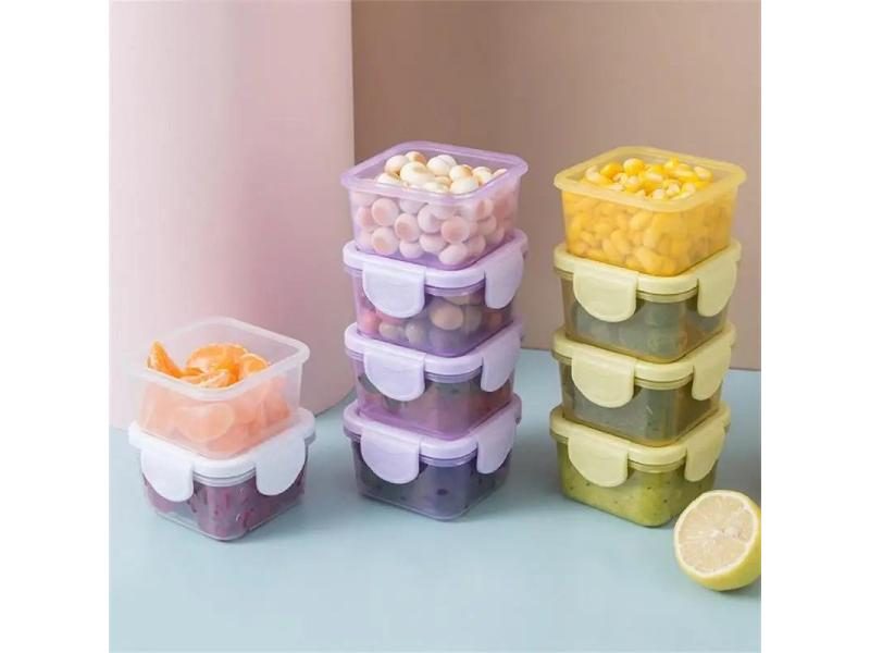 4Pcs Mini Leakproof Airtight Sauce Storage Containers Carousel 1