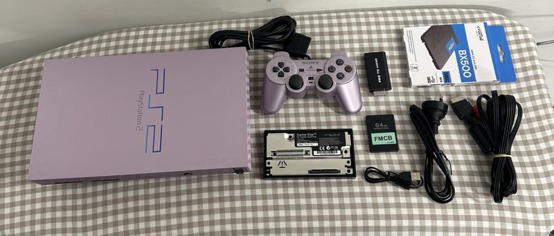 Sony PS2 (Sakura Pink) | 500GB SSD | FMCB | NZ Power Carousel 1