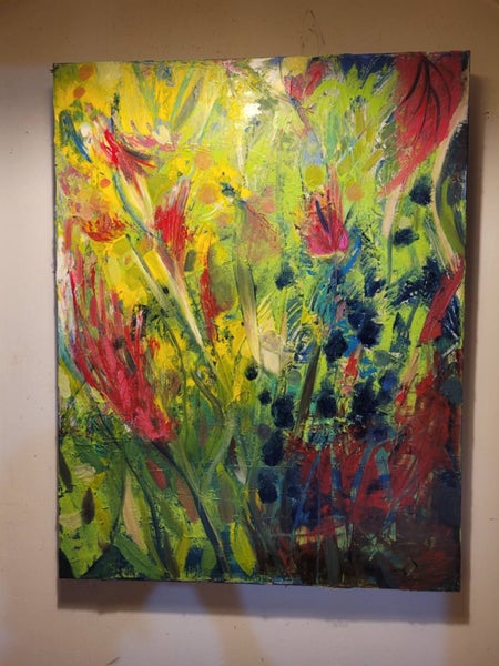 Jungle oil painting