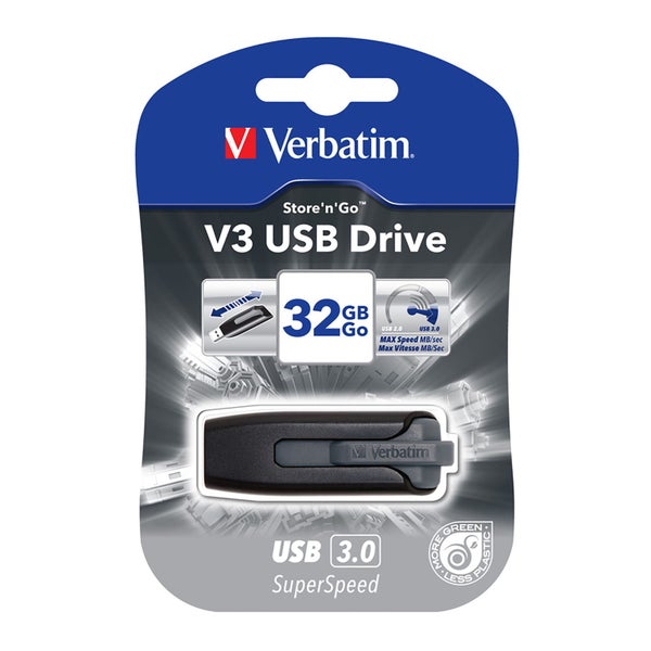 VERBATIM HARD DRIVE USB 3.0 USB 3.0 32GB GREY Carousel 1