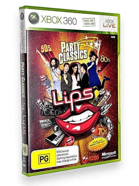 SING! Lips! PARTY CLASSICS: 60s 70s 80s 90s (Xbox 360) *RARE* Carousel 2