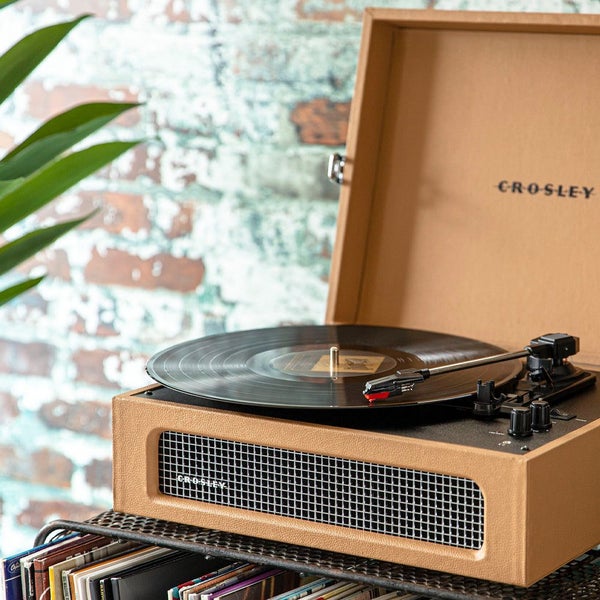 Crosley Voyager Bluetooth Portable Turntable - Tan Carousel 4