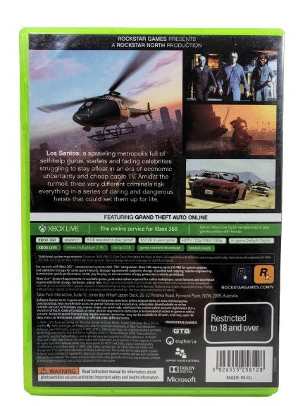 Grand Theft Auto 5 GTA V (GTA 5) XBox 360 *EXCELLENT & COMPLETE* Carousel 4