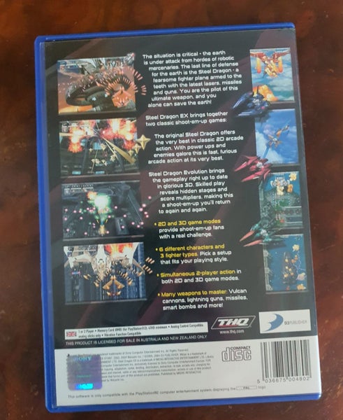 Ps2- STEEL DRAGON EX Game - PAL - Complete Carousel 3