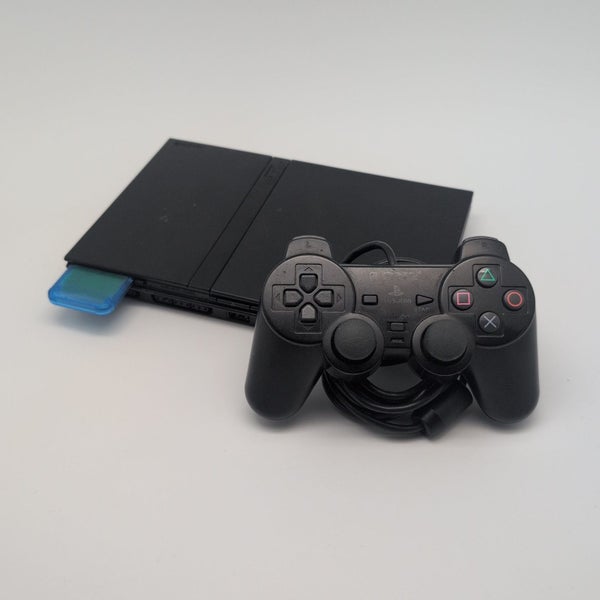 Sony PlayStation 2 Slim Console + Blue Memory Card Carousel 1