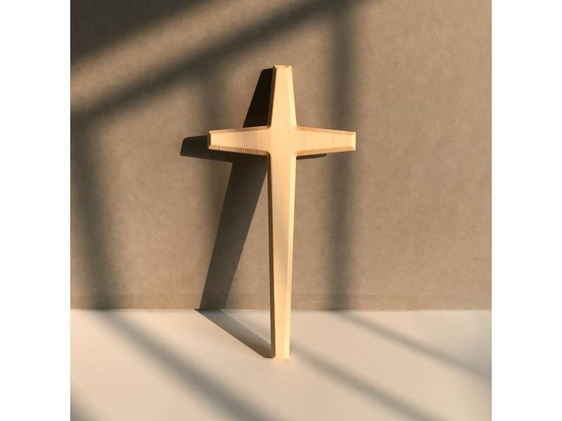 33cm Solid Wood Wall Cross For Home Decor Christian Gifts Carousel 2
