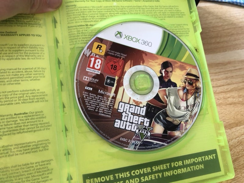 Xbox 360 Grand theft Auto 5 Disc 2 - Warranty - Ready to Send Carousel 1
