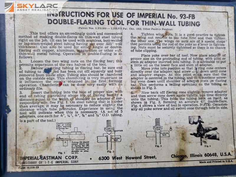 Vintage Imperial No.93-FB Double Flaring Tool Kit Carousel 2