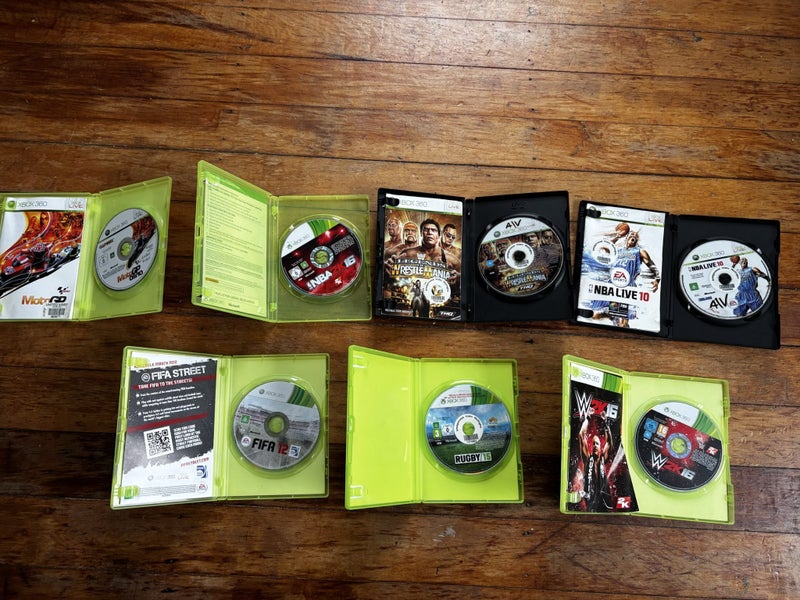 Xbox 360 Sports Bundle x7 Games - FIFA NBA WWE Rugby + More Carousel 2