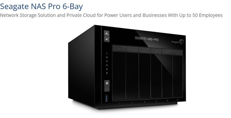 SEAGATE NAS PRO 6BAY DP-6 - NEW w 6TB HDD INCLUDED *sale* Carousel 1