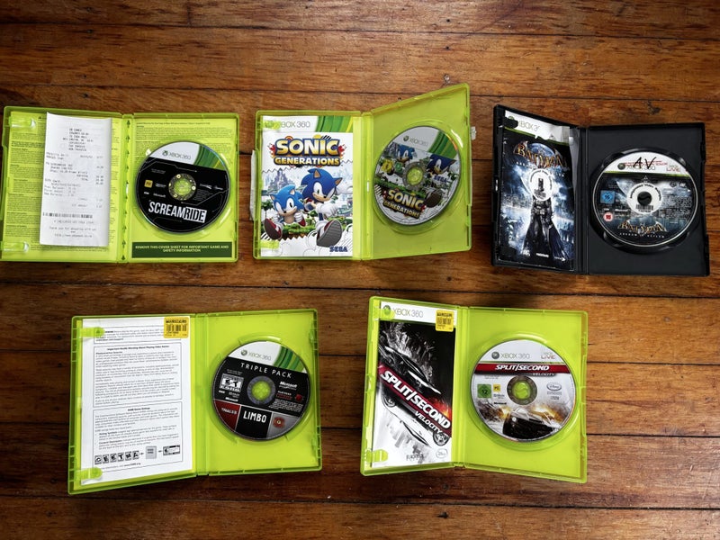 Xbox 360 Action/Adventure Bundle x6 Games inc. Batman: Arkham Asylum Carousel 2