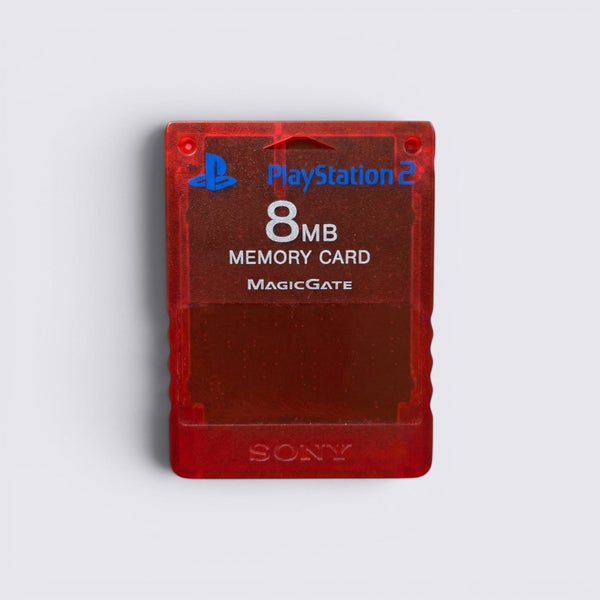 PlayStation 2 Memory Card - Crimson Red Carousel 1