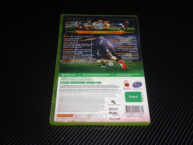 Rugby League Live 3 (Xbox 360, 2015) Carousel 2