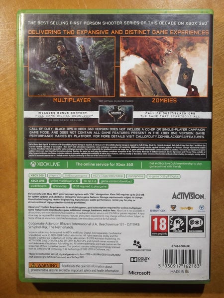 Call of Duty Black Ops III - XBOX 360 Game - Excellent Condition Carousel 3