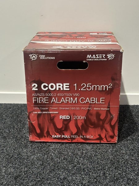 Maser 2 Core 1.25mm² Fire Alarm Cable Red ~150m - Tinned Copper Carousel 1