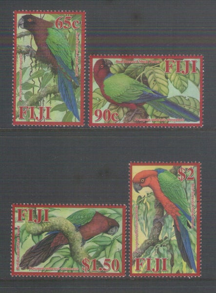 Fiji - 2008 Parrots Set (4) - UHM - 1389/92 Carousel 1