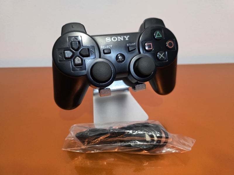 Official Sony PS3 DualShock 3 Wireless Controller with Brand New Charging Cable Carousel 1