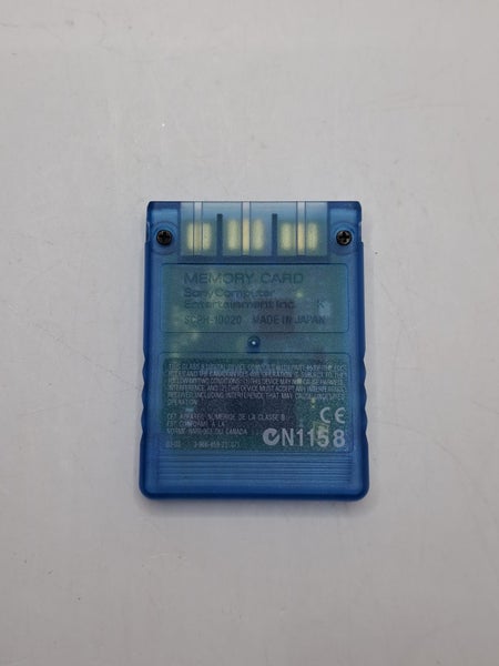 * Genuine Clear Blue PS2 Memory Card SCPH-10020 * Carousel 2