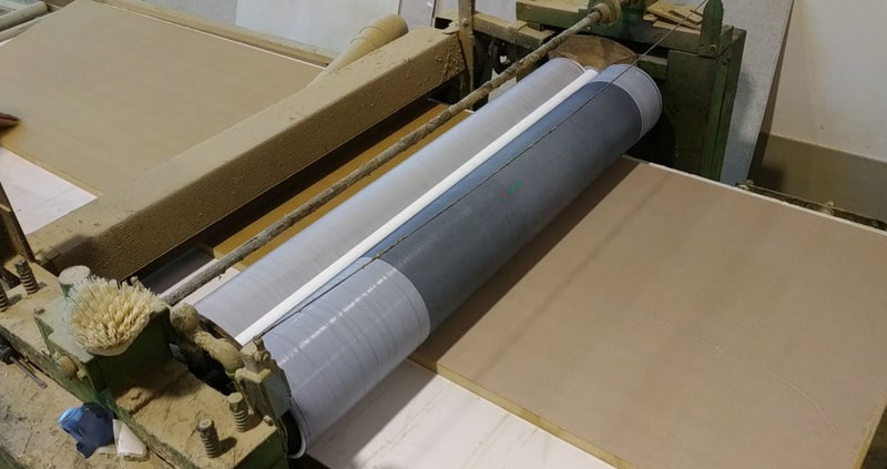 Glue Spreader and Nip Roller laminating line Carousel 2
