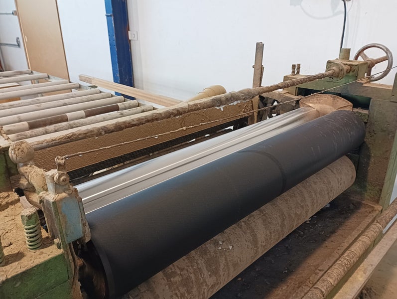 Glue Spreader and Nip Roller laminating line Carousel 10