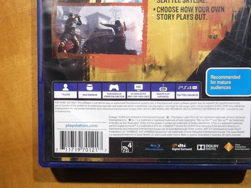 inFamous Second Son - PS4 Game - Excellent Condition Carousel 4
