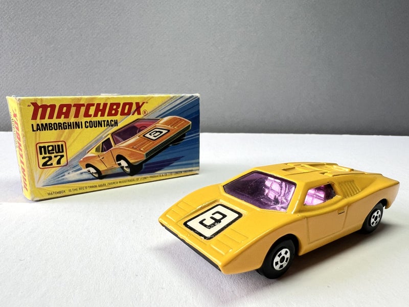 MATCHBOX Lesney England SUPERFAST - VINTAGE # 27 LAMBORGHINI **RARE ** $1Res