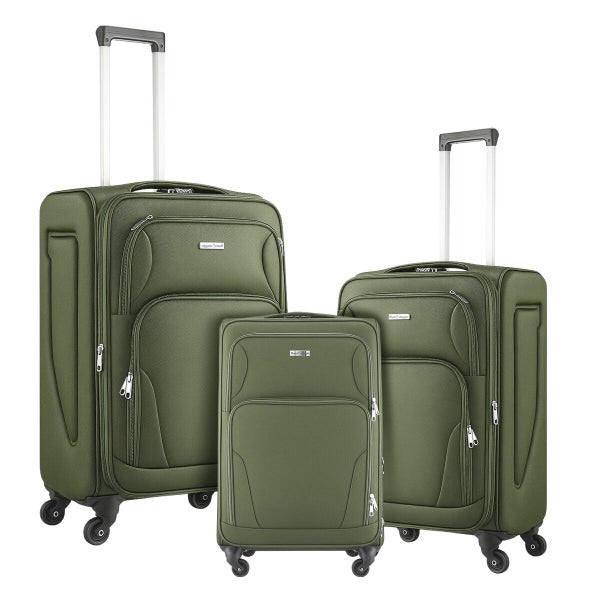 3PCS Luggage Suitcase Set Travel Storage Case Trolley Carousel 1