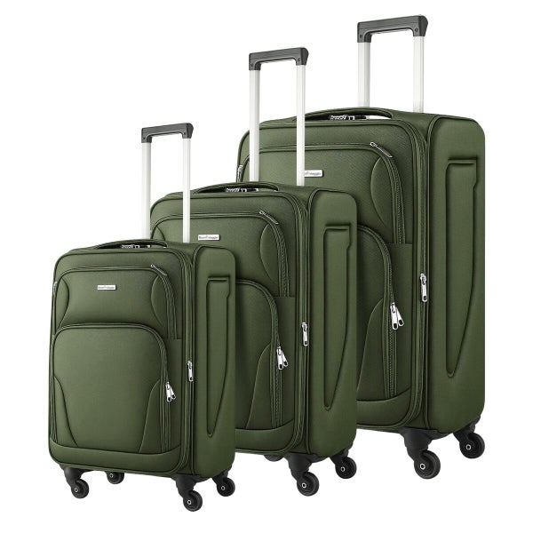 3PCS Luggage Suitcase Set Travel Case Trolley Carousel 1