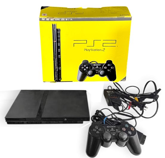 PS2 Slim Console Bundle (Boxed) w/ Controller & Cables Carousel 1
