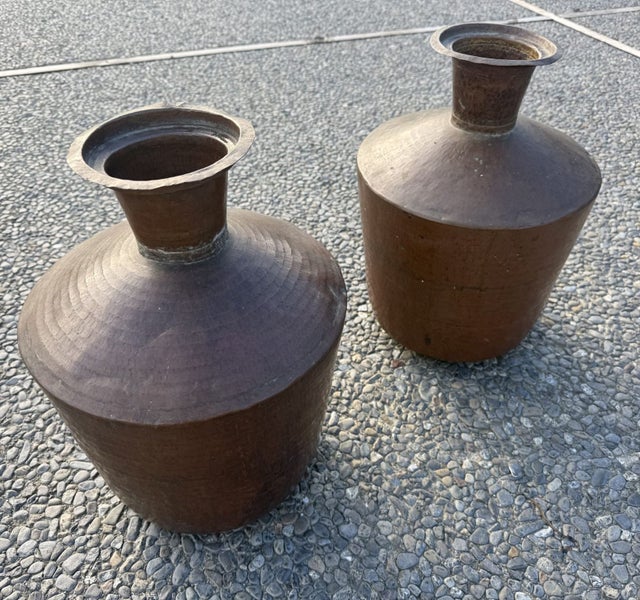 antique Indian copper water containers Carousel 2