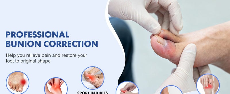 2PCS Bunion Corrector Toe Alignment Corrector with Splint & Pads Carousel 2