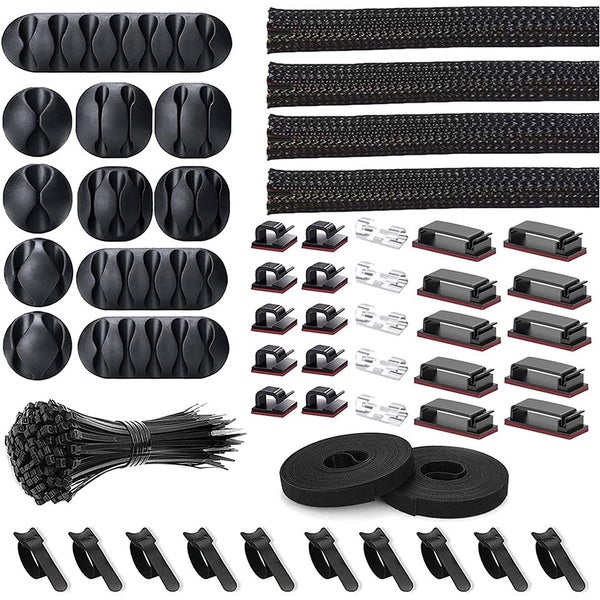 152pcs Cable Management Organizer Kit *Clearance Carousel 1