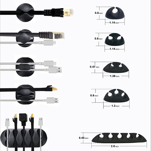 152pcs Cable Management Organizer Kit *Clearance Carousel 2