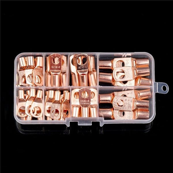 140PCS Copper Wire Lugs with Heat Shrink Set Carousel 7