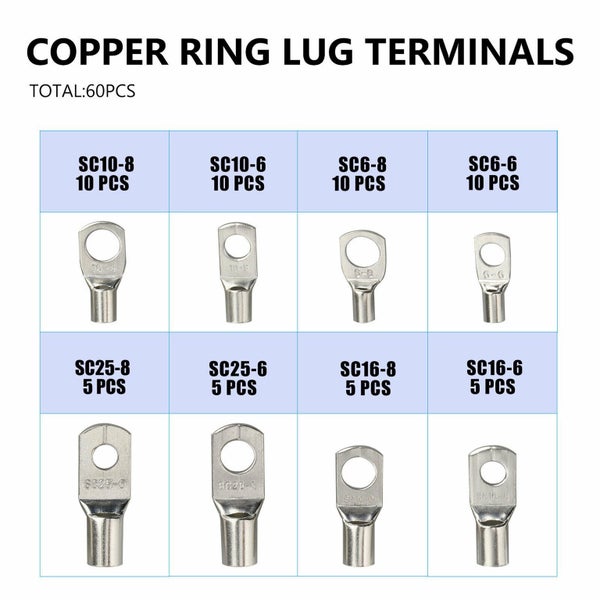 Copper Wire Lugs with Heat Shrink Set Carousel 2