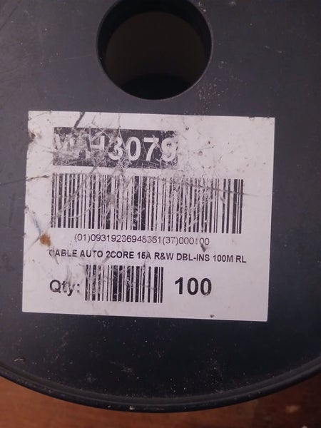 12 volt cable 100mtrs Carousel 2