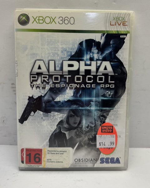 Alpha Protocol Xbox 360 Game Carousel 1