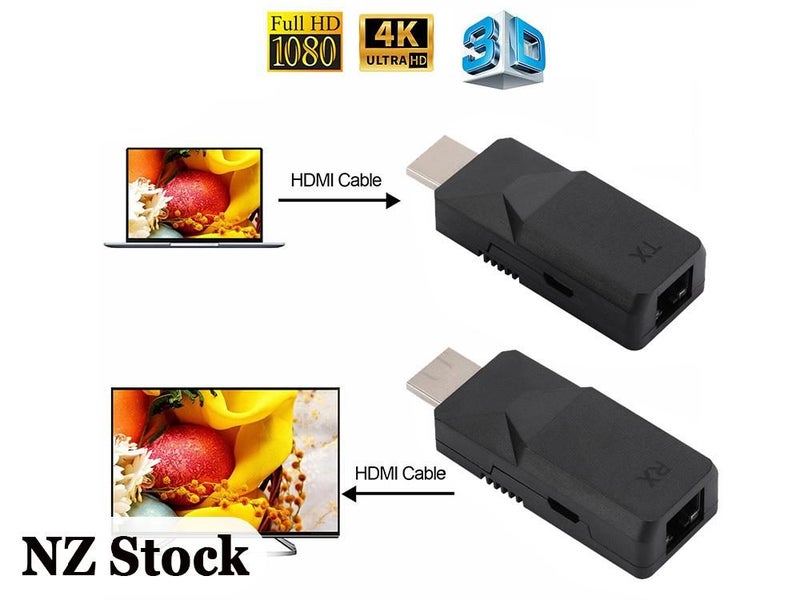 HDMI Extender Over Ethernet Network Lan RJ45 Cat5e Cat6 Cable Repeater Clearance Carousel 1